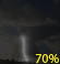 Chance thunderstorms Chance thunderstorms